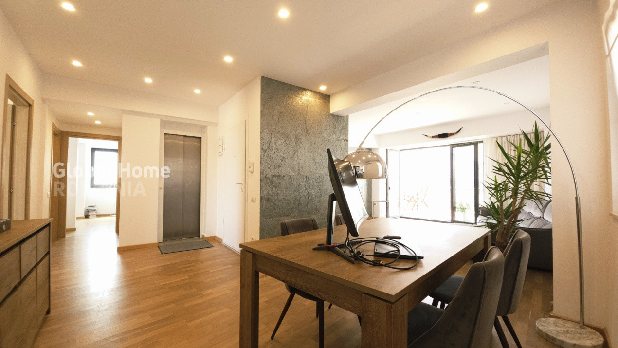 Penthouse Panoramic  155 MP | Bloc Boutique Rond OMW Pipera | Loc Parcare