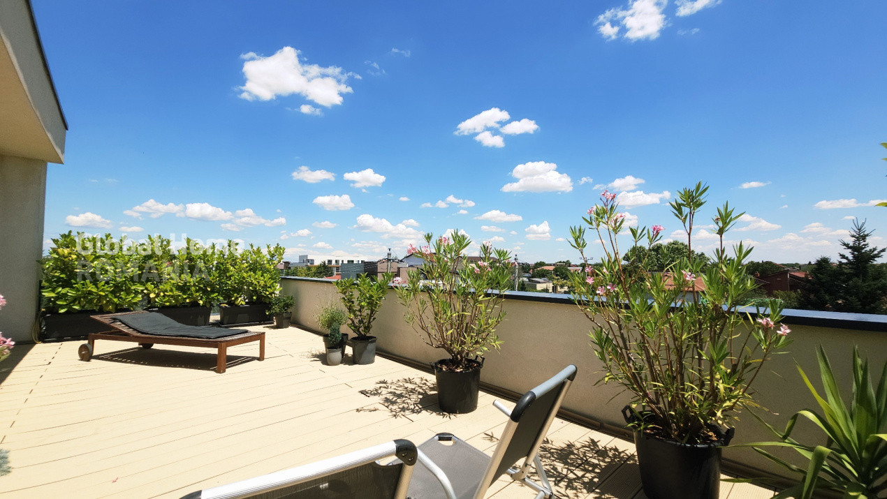 Penthouse Panoramic  155 MP | Bloc Boutique Rond OMW Pipera | Loc Parcare