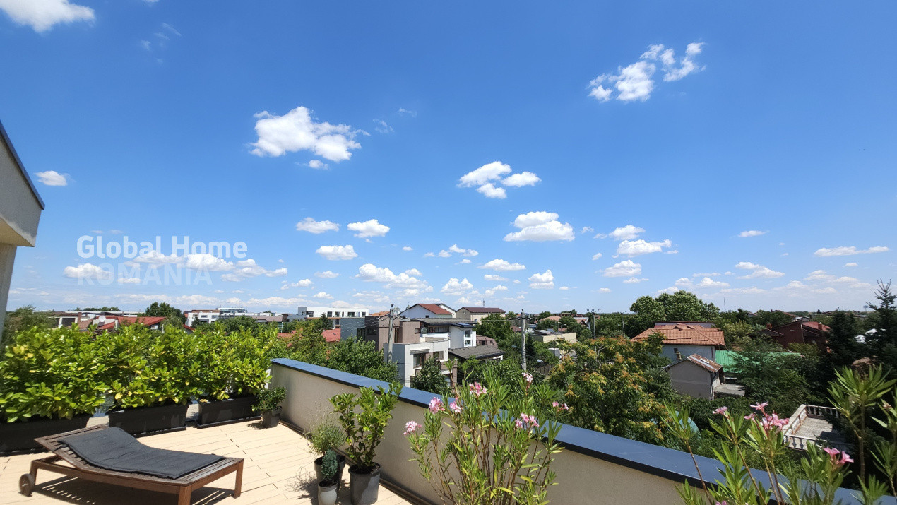 Penthouse Panoramic  155 MP | Bloc Boutique Rond OMW Pipera | Loc Parcare