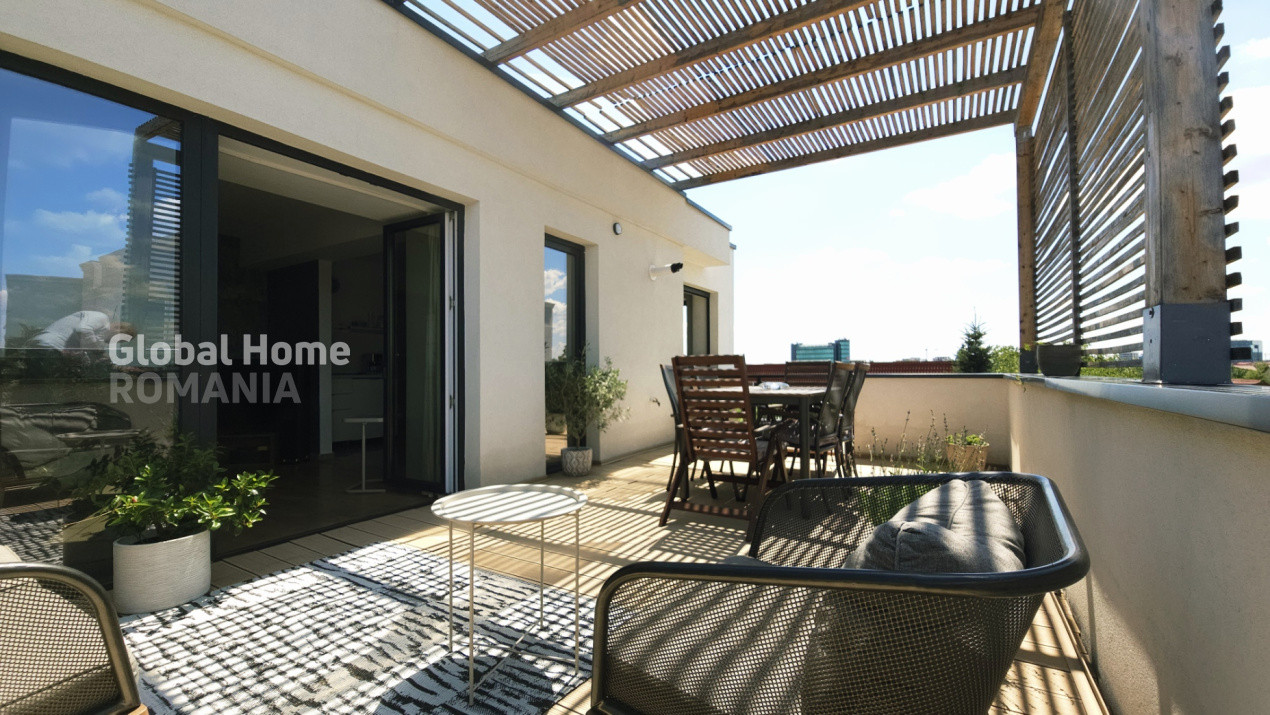 Penthouse Panoramic  155 MP | Bloc Boutique Rond OMW Pipera | Loc Parcare