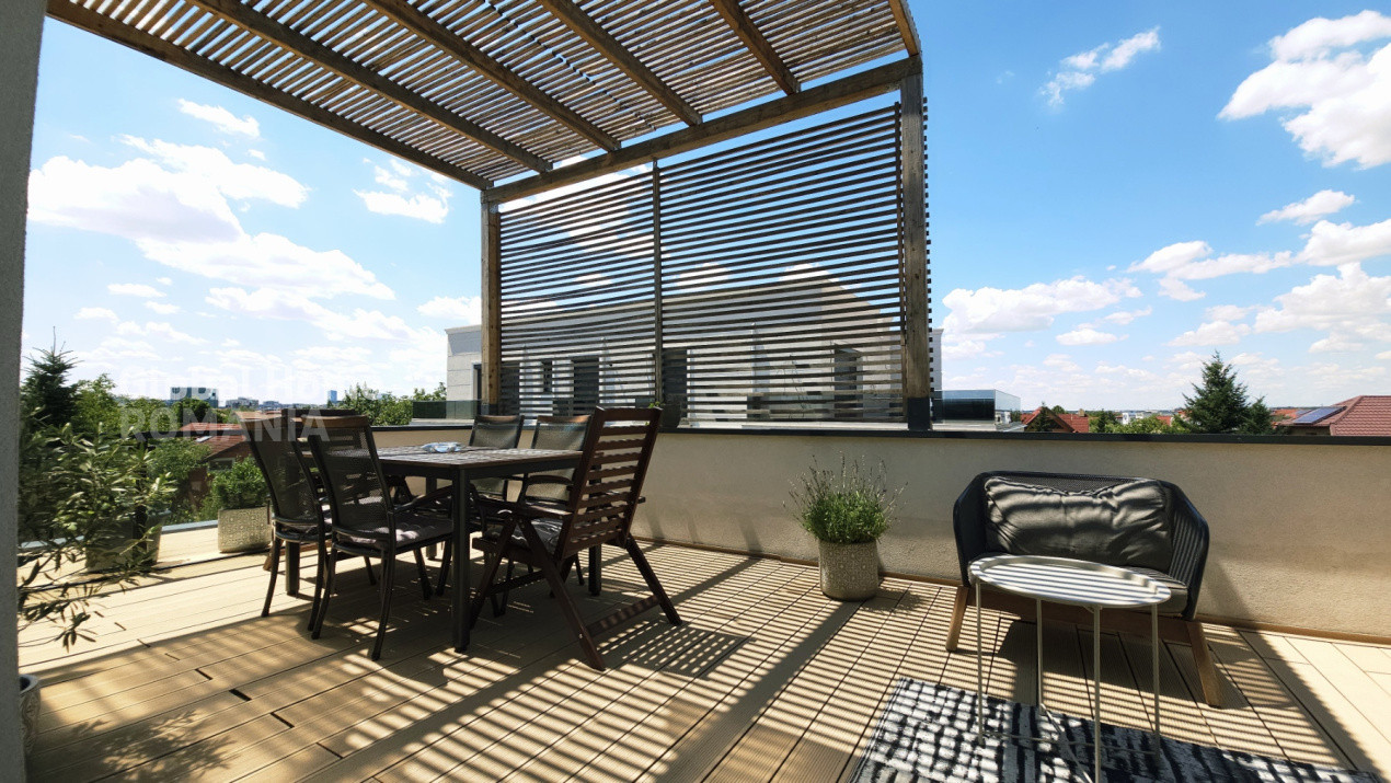 Penthouse Panoramic  155 MP | Bloc Boutique Rond OMW Pipera | Loc Parcare