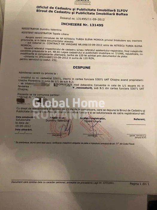 Teren intravilan 400MP | Chiajna |