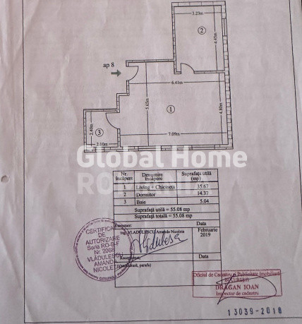 Apartament 2 camere 55MP | Berceni - Brancoveanu | 10 min Metrou |