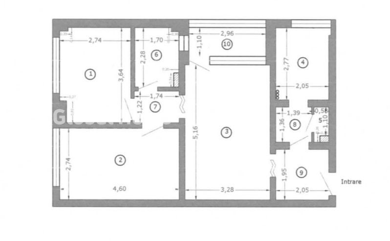 Apartament 3 cam 61MP | Calea Grivitei | Metrou Grivita |