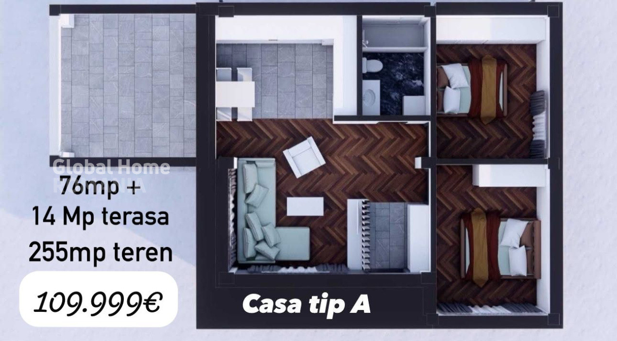 Casa 90MP | Afumati | 2 locuri de parcare | Complex Rezidential nou | Comision 0