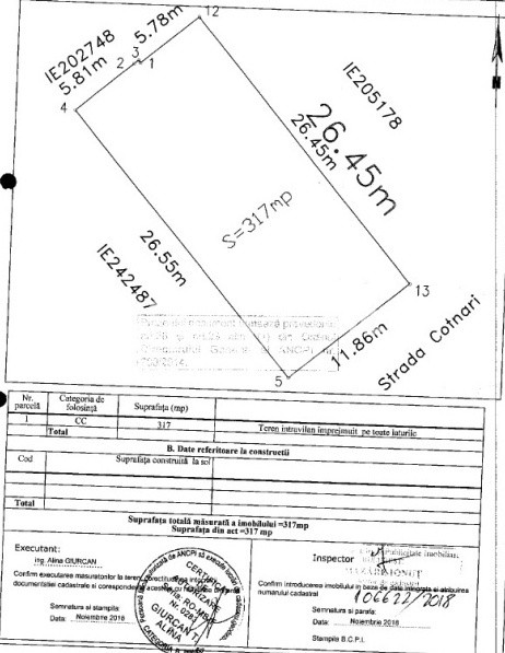 Teren 317MP | Straulesti | Langa padure | Proiect | Autorizat |