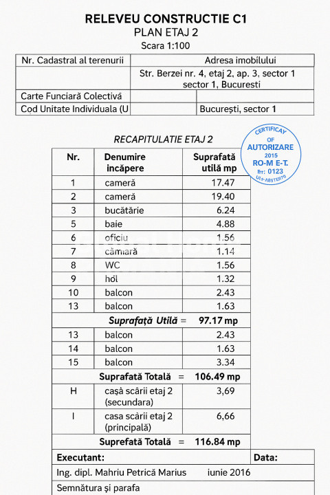 Berzei 4 - Cismigiu | Design Your Office Concept | 3 Rooms 97 Sqm