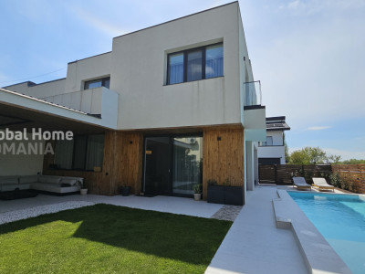 Vilă modernă 4 camere | 190MP | Teren 330MP | Piscină privată & vedere către lac