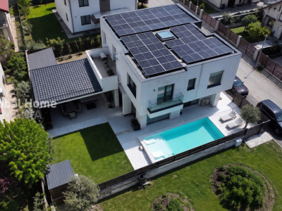 Vilă modernă 4 camere | 190MP | Teren 330MP | Piscină privată & vedere către lac