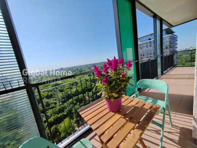 Asmita Gardens | Etaj 13 | Terasă 30 mp | Vedere Delta Văcărești | Parcare