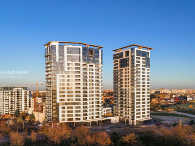 Panoramic View 16 Floor • 4 Rooms + 2 Parking • One Verdi Park • Floreasca