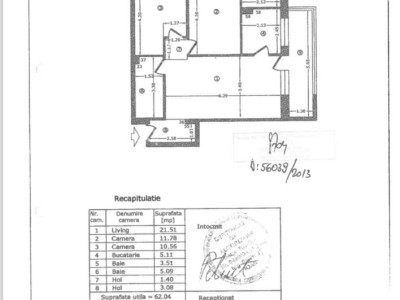 Apartament 3 camere 71 MP | Zona Theodor Pallady | Imobil 2013 | Etaj 6/7