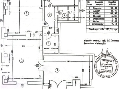 170MP Spatiu Comercial Compartimentat | Stirbei Voda Nr 103 - Ultracentral 