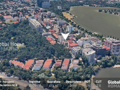 Teren 474Mp - Urbanisim de construire S+P+3+4R | Floreasca - Rahmaninov